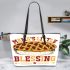 Mama s little blessing Leather Tote Bag