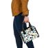 Flowers in the style of marano k electronic music Shoulder Handbag, Totes, Crossbody, Purse: Gift Idea for Girlfriend, Women ,Daughter, Mama, Ladies