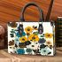 Flowers in the style of marano k electronic music Small Handbag, Totes, Crossbody, Purse: Bag Gift Idea for Girlfriend, Sitter, Birthday, Women ,Daughter, Mama, Ladies