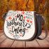 markings strong heart with mother's day Saddle Bag