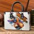 Melodic Dragonflies with music note violin Small Handbag