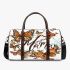 Mnteal orange and brown butterflies mama travel bag