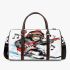 Monkey wearing hat and skiing with electric guitar 3d travel bag