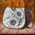 Music note and Piano and Sunflower and Betta Fish Saddle Bag