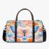 Orange butterfly surrounded by colorful spring flowers 3d travel bag