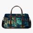 Owls teal blue and turquoise colors 3d travel bag