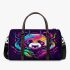 Panda with colorful smoke 3d travel bag