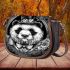 Panda with top hat and monocle steampunk saddle bag