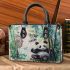 Pandas and bamboo trees dream catcher small handbag