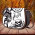 Pig and skeleton king dancing and dream catcher saddle bag