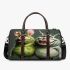 Pigs and pinky grinchy smile toothless like 3d travel bag