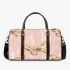 Pink and gold butterflies pattern 3d travel bag