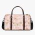 Pink and gold butterflies pattern 3d travel bag