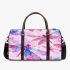 Pink dragonfly pattern vibrant watercolor 3d travel bag