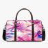 Pink dragonfly pattern vibrant watercolor 3d travel bag