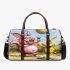 Pinky pigs and yellow grinchy smile toothless like rabbit 3d travel bag