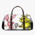 Pinky pigs and yellow grinchy smile toothless like rabbit 3d travel bag