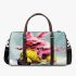 Pinky pigs and yellow grinchy smile toothless riding motor 3d travel bag