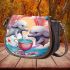 Playful dolphin delight Saddle Bags for Women: Perfect Gift for Girlfriend, Wife, Daughter