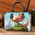 Playful Dragon on Hilltop Small Handbag