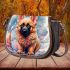 Playful pup in the water Saddle Bags for Women: Perfect Gift for Girlfriend, Wife, Daughter