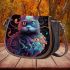 Psychedelic feline fantasy Saddle Bags for Women: Perfect Gift for Girlfriend, Wife, Daughter