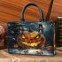 Pumpkin grinchy smile and bats christmas tree 3d small handbag