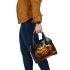 Pumpkin grinchy smile and birdsshow d shoulder handbag