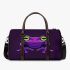 Purple frog with bright green eyes 3d travel bag