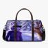 Purple grinchy with black sunglass and dancing rabbit reindeer 3d travel bag