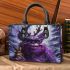 Purple grinchy with black sunglass and dancing rabbit reindeer small handbag