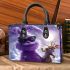 Purple grinchy with black sunglass and dancing rabbit reindeer small handbag