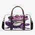 Purple tree frog wearing crown 3d travel bag