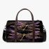 Realistic dragonflies in purple and gold colors 3d travel bag