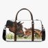 Realistic drawing of an adult horse and foal 3d travel bag