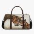 Realistic drawing of an adult horse and foal 3d travel bag