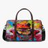 Red frog with big eyes 3d travel bag