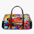 Red frog with big eyes colorful cartoon style graffiti 3d travel bag