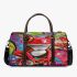 Red frog with big eyes colorful cartoon style graffiti 3d travel bag