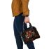 Red tiger and dream catcher shoulder handbag