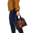 Red tiger and dream catcher shoulder handbag