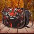 red tiger and dream catcher Saddle Bag