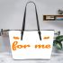 save the neck for me clark () Leather Tote Bag