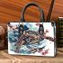 Sea turtle waves and flowers small handbag