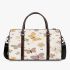 Seamless pattern of butterflies and flowers 3d travel bag