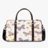 Seamless pattern of butterflies and flowers 3d travel bag