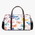 Seamless pattern of colorful butterflies 3d travel bag