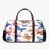 Seamless pattern of colorful butterflies 3d travel bag