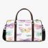 Seamless pattern of pastel watercolor butterflies 3d travel bag