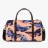 Seamless pattern with a digital illustration of blue butterflies 3d travel bag